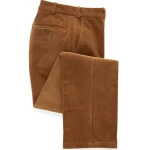 Katoenen Brede Rib Broek | Terra | www.pietkoopmans.nl