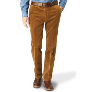 Katoenen Brede Rib Broek | Terra