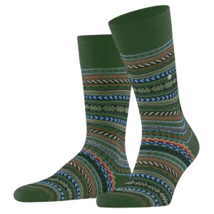 Burlington Fair Isle Sokken | Groen