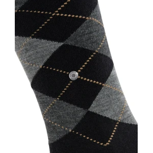 Burlington Kniekousen | Edinburgh Zwart Grijs