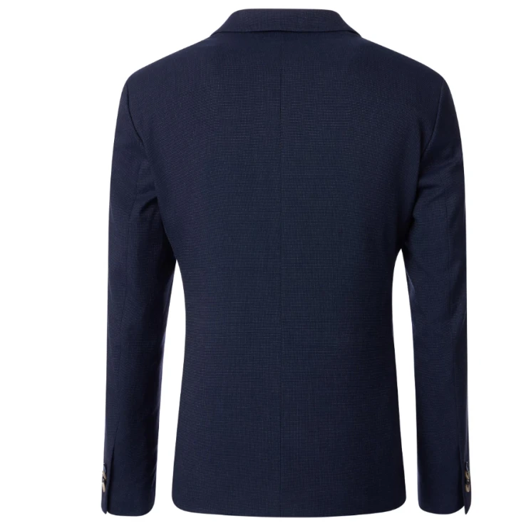 Venti Stretch Colbert | Marine Fijn Printje | www.pietkoopmans.nl