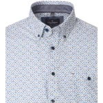 Casamoda Overhemd | Creme Met Blauwgrijs Print| www.pietkoopmans.nl