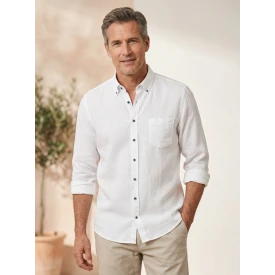 Casamoda Linnen Zomer Shirt | Wit