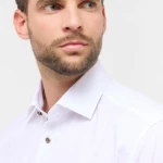 Eterna Effen Overhemd | Wit | www.pietkoopmans.nl