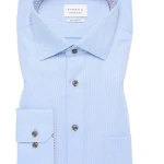 Eterna Effen Overhemd | Blauw | www.pietkoopmans.nl
