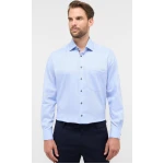 Eterna Effen Overhemd | Blauw | www.pietkoopmans.nl