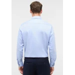 Eterna Effen Overhemd | Blauw | www.pietkoopmans.nl