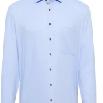 Eterna Effen Overhemd | Blauw | www.pietkoopmans.nl