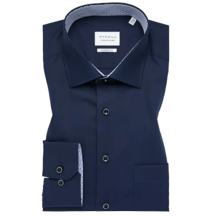 Eterna Overhemd | Uni  Blauw | www.pietkoopmans.nl