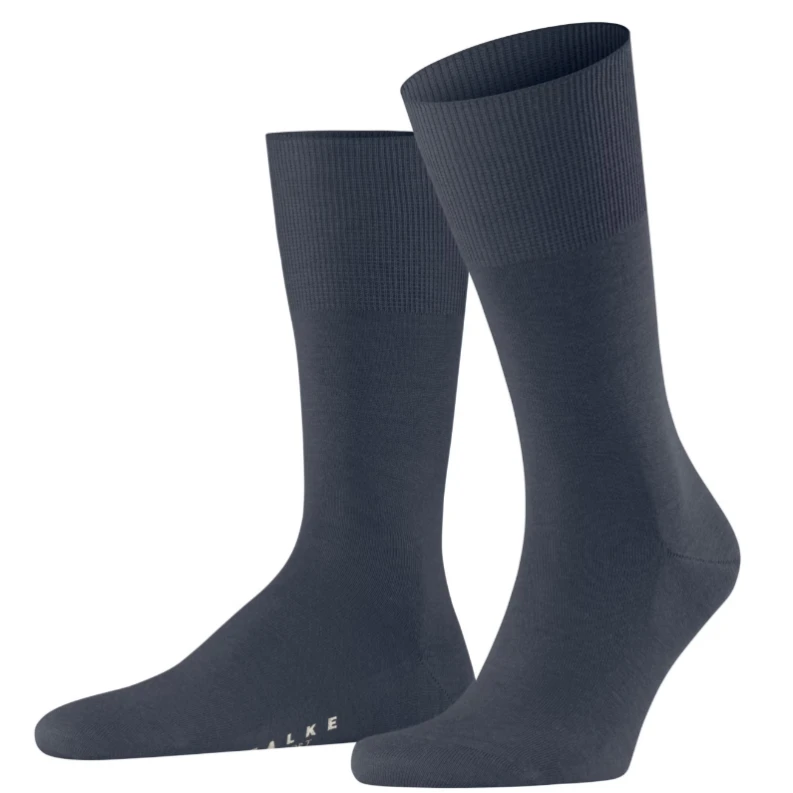 Falke Sokken Airport | Dark Blue Melange | www.pietkoopmans.nl