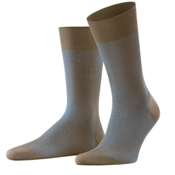 Falke Sokken Fine Shadow | Camel Lichtblauw | www.pietkoopmans.nl