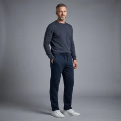 Hajo Comfortabel Stretch Broek | Marine