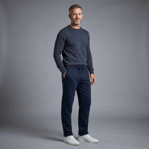 Hajo Comfortabel Stretch Broek | Marine | www.pietkoopmans.nl