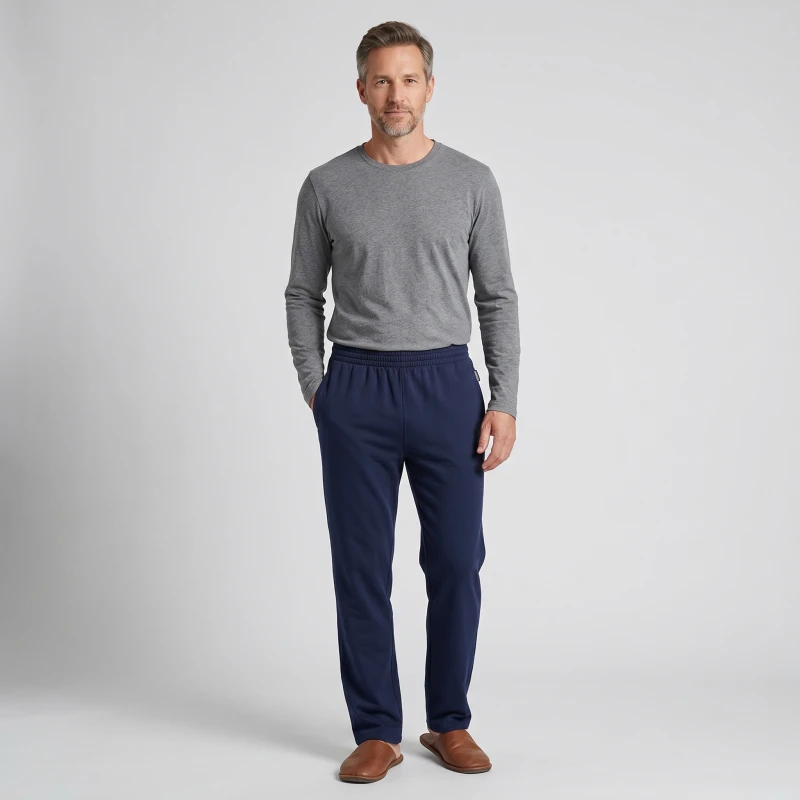 Hajo Comfortabel Stretch Broek | Indigo| www.pietkoopmans.nl