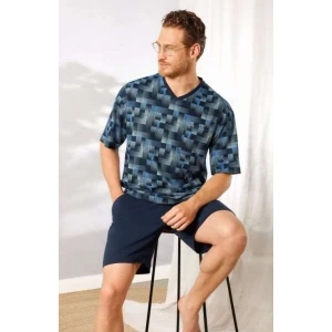 Hajo Pyjama Korte Mouwen | Print Blauw