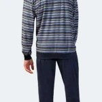 Hajo Badstof Heren Pyjama | Blauw | www.pietkoopmans.nl