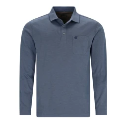 Hajo Polo Lange Mouw Soft | Indigo