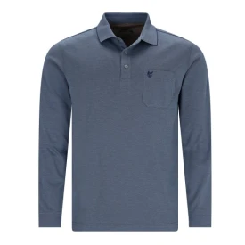Hajo Polo Lange Mouw Soft | Indigo