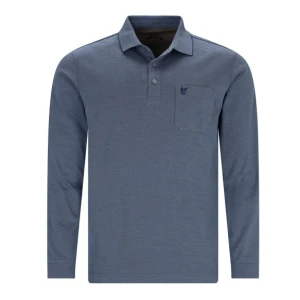 Hajo Polo Lange Mouw Soft | Indigo