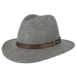 Hatland Fedora Hoed | Grijs gemeleerd | www.pietkoopmans.nl
