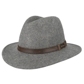 Hatland Fedora Hoed | Grijs gemeleerd