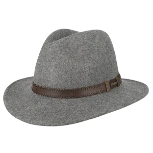 Hatland Fedora Hoed | Grijs gemeleerd
