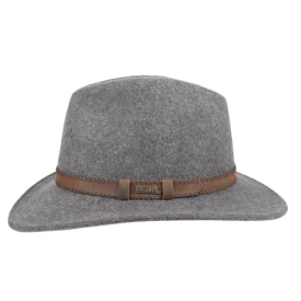 Hatland Fedora Hoed | Grijs gemeleerd