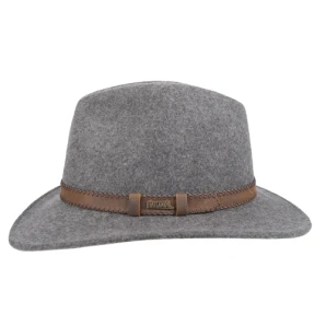Hatland Fedora Hoed | Grijs gemeleerd | www.pietkoopmans.nl