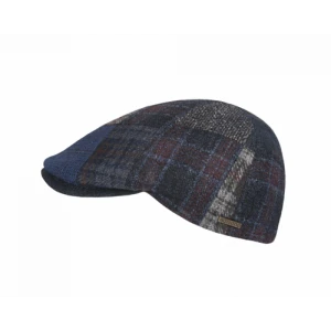 Hatland Flatcap Nice | Patchwork Blauw