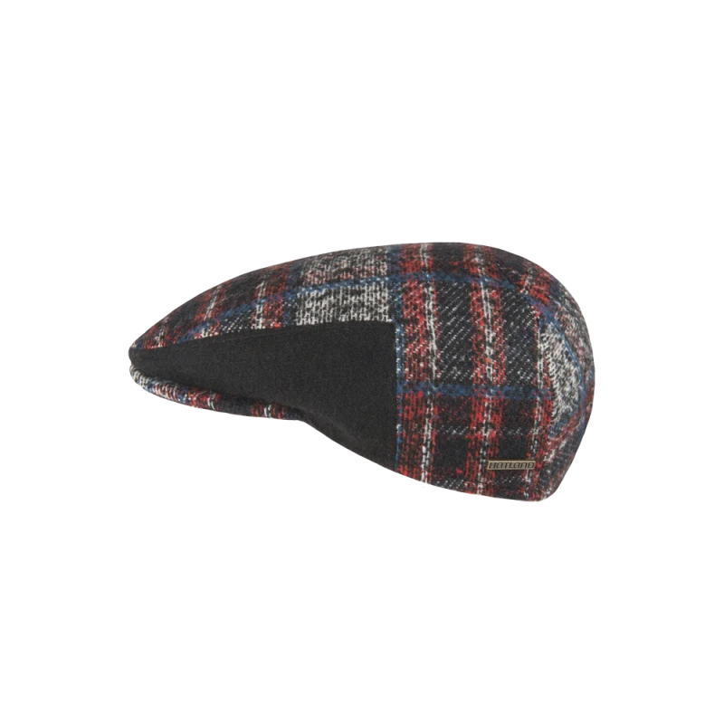Hatland Beck Flatcap | Rood Patchwork | www.pietkoopmans.nl