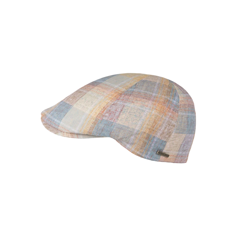 Hatland Ciro Flatcap | Zalm Geel Gemeleerd | www.pietkoopmans.nl