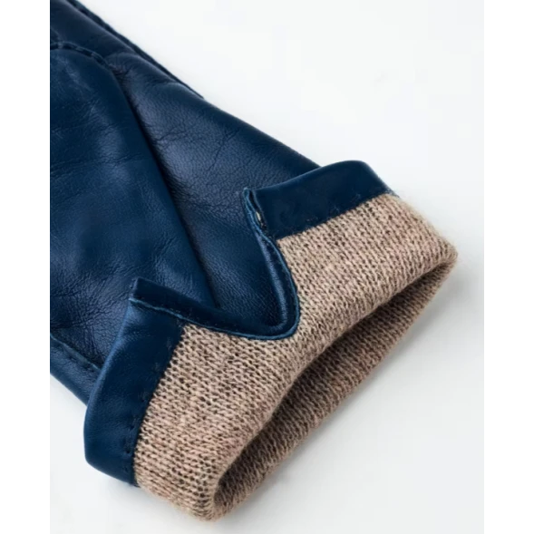 Hestra Dames Mary Handschoenen Leer | Midnight Blue  | www.pietkoopmans.nl