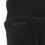 Hestra Geoffrey Nappaleer en Gebreide Handschoen | Zwart | www.pietkoopmans.nl