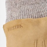 Hestra Geoffrey Nappaleer en Gebreide Handschoen | Geel | www.pietkoopmans.nl