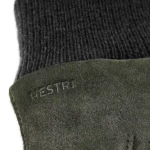 Hestra Geoffrey Nappaleer en Gebreide Handschoen | Olijf | www.pietkoopmans.nl