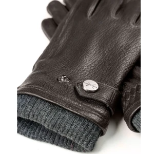 Pearlwood Varkensleer Handschoen | Bruin