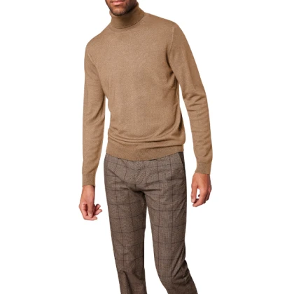Pierre Cardin Merinowol Heren Col | Camel