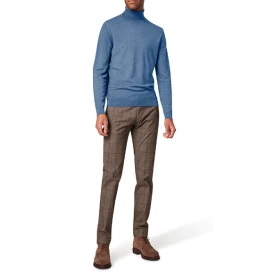 Pierre Cardin Merinowol Heren Col | Lichtblauw