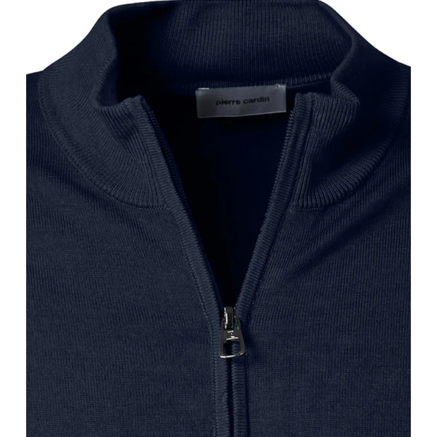Pierre Cardin Merinowollen Vest | Blauw | www.pietkoopmans.nl