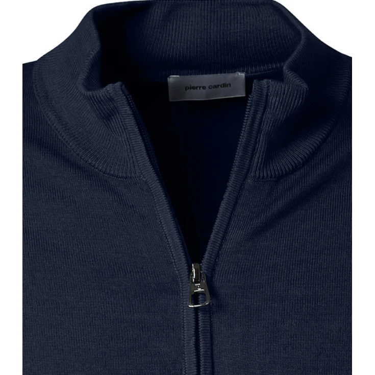 Pierre Cardin Merinowollen Vest | Blauw | www.pietkoopmans.nl