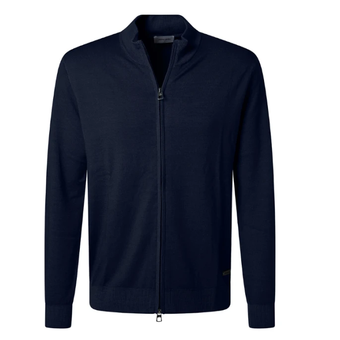 Pierre Cardin Merinowollen Vest | Blauw | www.pietkoopmans.nl