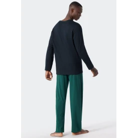 Schiesser Pyjama Tricot | Marine Groen