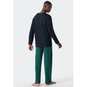 Schiesser Pyjama Tricot | Marine Groen