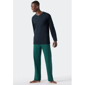 Schiesser Pyjama Tricot | Marine Groen