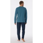 Schiesser Pyjama Tricot | Petrol Print | www.pietkoopmans.nl