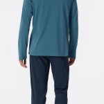 Schiesser Pyjama Tricot | Petrol Print | www.pietkoopmans.nl