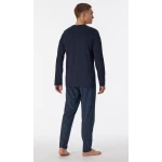 Schiesser Pyjama Tricot | Donkerblauw Print | www.pietkoopmans.nl