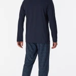 Schiesser Pyjama Tricot | Donkerblauw Print | www.pietkoopmans.nl
