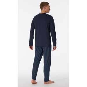 Schiesser Pyjama Tricot | Donkerblauw Print