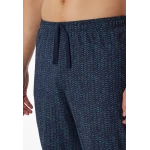 Schiesser Pyjama Tricot | Donkerblauw Print | www.pietkoopmans.nl